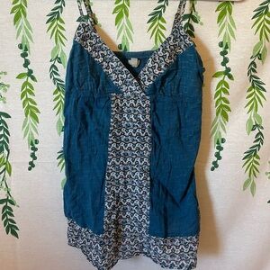 Size S Blue Spaghetti Strap Tank Top D2